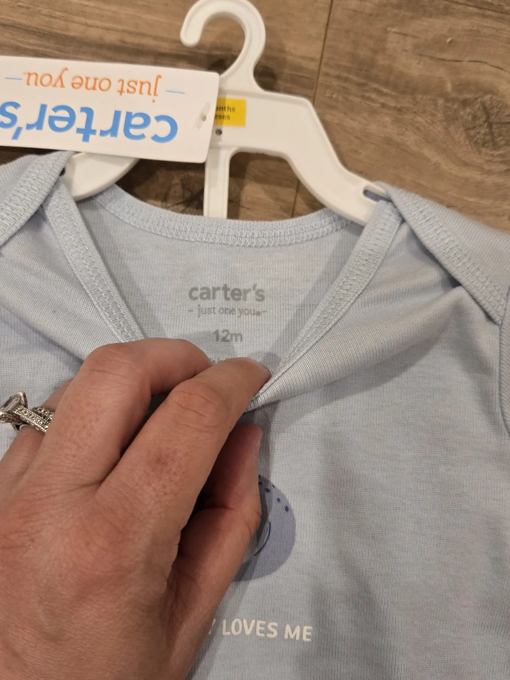 Carter's Baby Boy Dino Easter Set 2pc Blue Stripe NWT 12Mos every bunny loves me